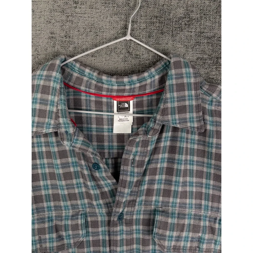 The North Face Shirt Mens L Plaid Outdoor Gorpcore Button Up‎ Cotton Blend